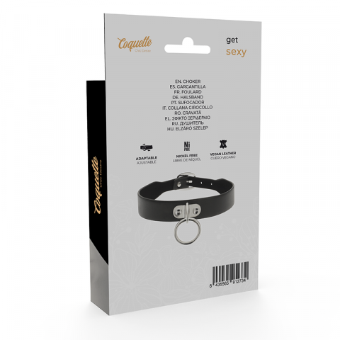 Colier Coquette Chic Desire Vegan Leather Necklace Woman Fetish Accessory [1]