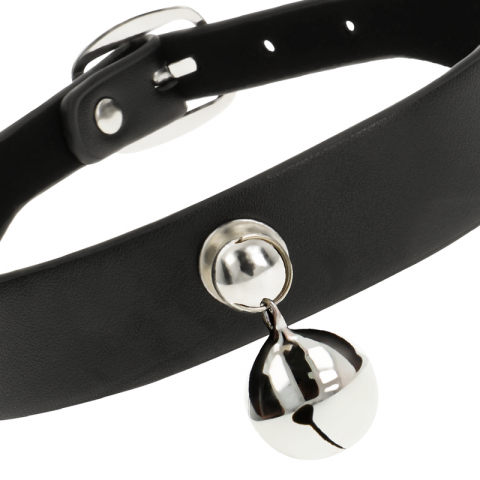 Colier Coquette Chic Desire Vegan Leather Necklace Woman Rattle Accessory [3]