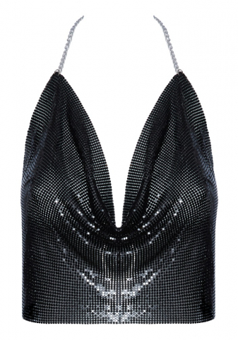 Top Metalic Lucios Negru Femei Cottelli ACCESSOIRES Metal Top [1]