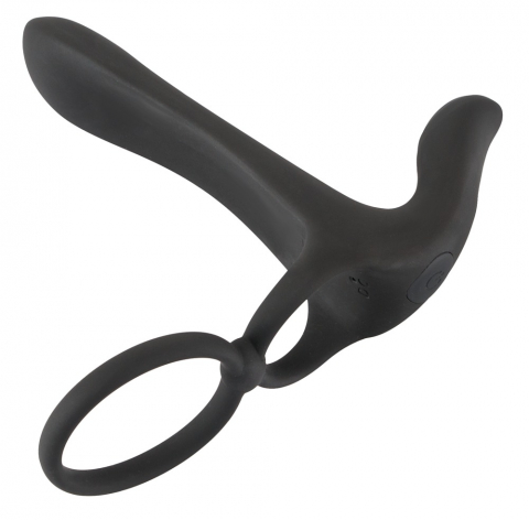 Jucarii Sexuale - Inel Vibrator Penis Testicule Barbati Black Velvets Couple´s Vibrator
