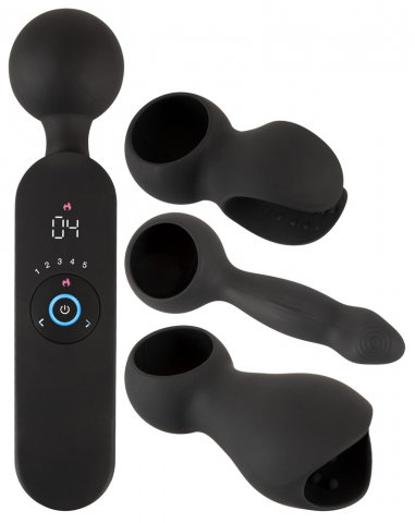 Dildo Realist - Set Vibrator Couples Choice Wand Vibrator with 3 Attachments