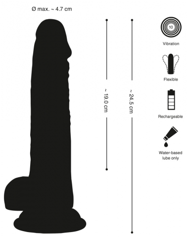 Vibrator Transparent Crystal Vibrator with a Suction Cup [10]