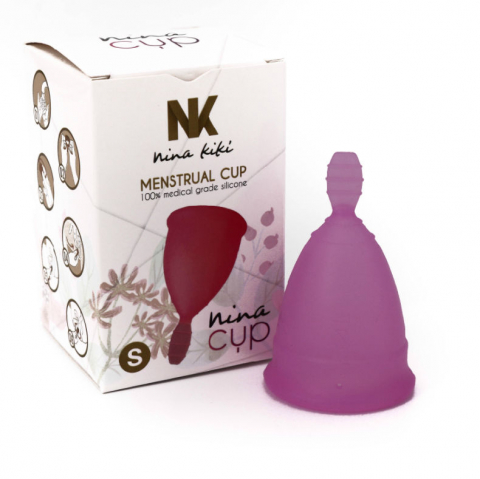 Igiena Intima - Cupe Menstruale Nina Cup Menstrual Cup Size Purple S 6 + 1 Free