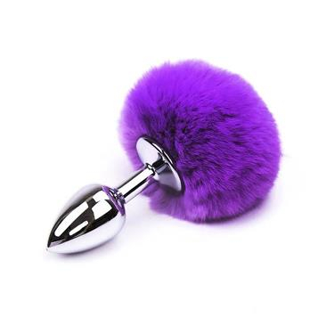 Jucarii Sexuale - Buttplug Dildo Anal After Dark Butt Plug With Pompon Purple Size S