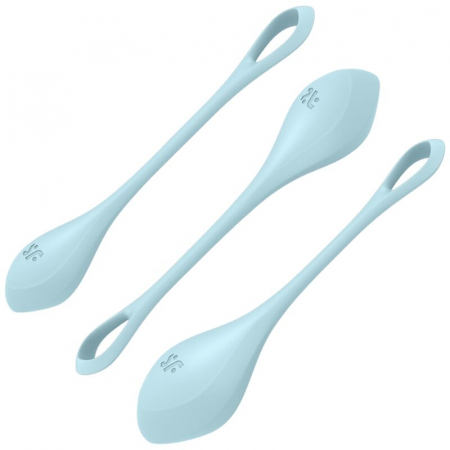 Bile Vaginale Kegel - Bile Satisfyer Yoni Power 2 Training Set Albastru