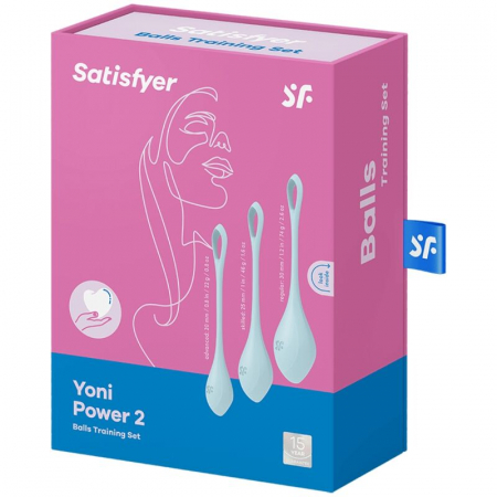 Bile Satisfyer Yoni Power 2 Training Set Albastru [2]