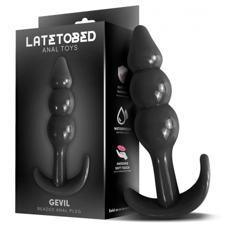 Buttplug Dildo Anal Latetobed Gevil Anchor Butt Plug Black 11 cm [1]