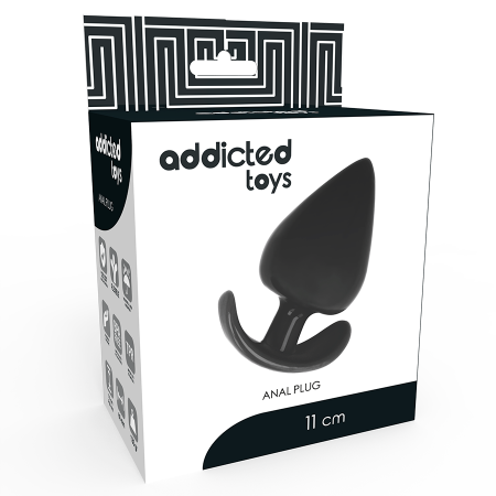 Buttplug Dildo Anal Addicted Toys Anal Silicone Butt Plug Black 11 cm [1]