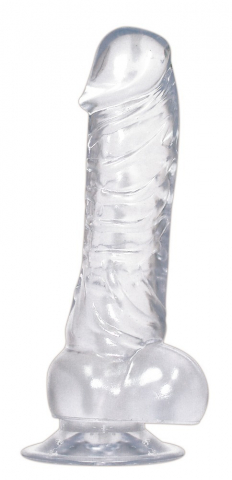 Jucarii Sexuale - Dildo Crystal Dong with Suction Base