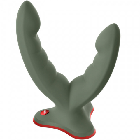 Jucarii Sexuale - Dildo Dublu Fun Factory Ryde Double Dildo & Massager Green