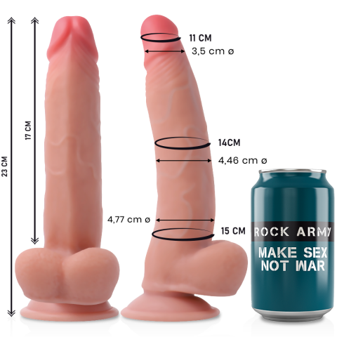 Dildo Realist Rockarmy Dual density leopard 23 cm [8]