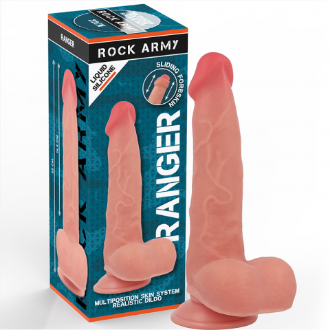 Jucarii Sexuale - Dildo Realist Rockarmy Liquid silicone ranger 22 cm