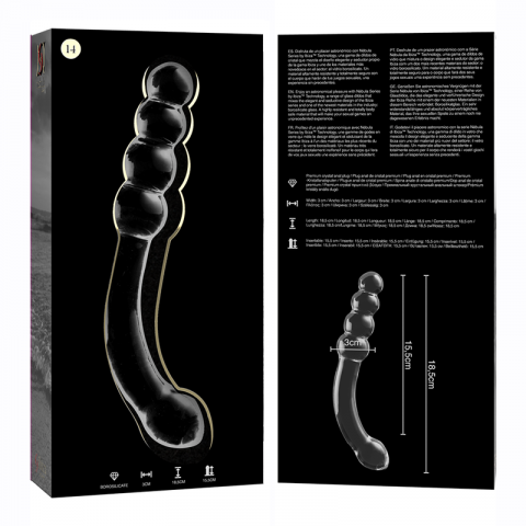 Dildo Sticla NEBULA SERIES BY IBIZA Model 14 dildo borosilicate glass 18.5 cm [2]