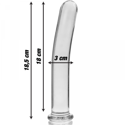 Dildo Sticla NEBULA SERIES BY IBIZA Model 17 dildo borosilicate glass 18.5 cm [3]