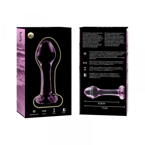 Dildo Sticla NEBULA SERIES BY IBIZA Model 2 anal plug borosilicate glass 11 cm [2]