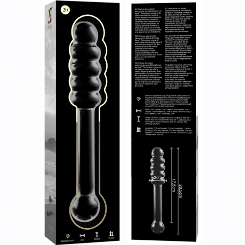 Dildo Sticla NEBULA SERIES BY IBIZA Model 20 dildo borosilicate glass 20.5 cm [2]