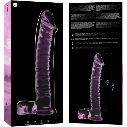 Dildo Sticla NEBULA SERIES BY IBIZA Model 23 dildo borosilicate glass 21.5 cm [5]