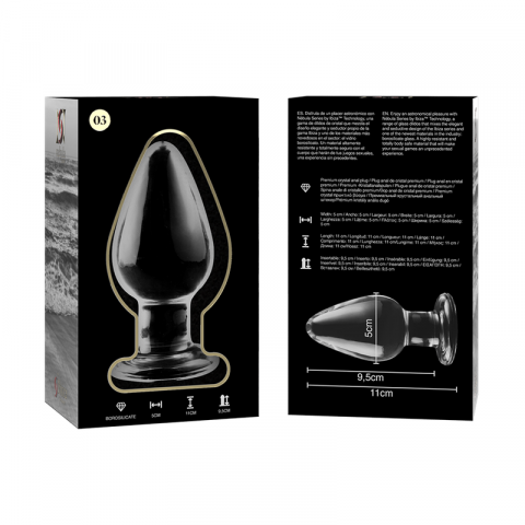 Dildo Sticla NEBULA SERIES BY IBIZA Model 3 anal plug borosilicate glass 11 cm [4]