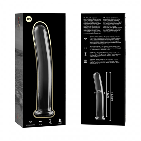 Dildo Sticla NEBULA SERIES BY IBIZA Model 8 dildo borosilicate glass 14.5 cm [1]