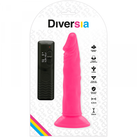 Dildo Vibrator Diversia Flexible vibrating dildo 23 cm -o- 4.3 cm [4]