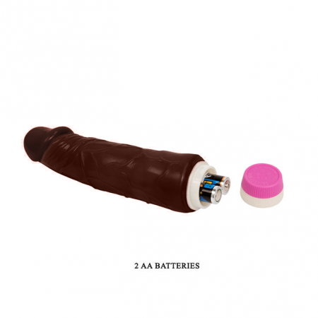 Dildo Baile Waves Of Pleasure Vibrator Brown 19.5 cm [2]