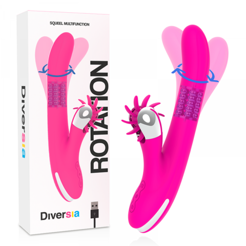 Vibrator Diversia Bunny rotation 24 cm [8]