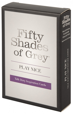 Joc Erotic Carti Fifty Shades of Grey Play Nice Talk Dirty Inspiration Cards [3]
