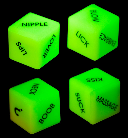 Zaruri Erotice Glow in the Dark Love Dice [1]