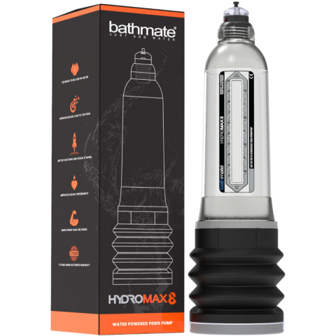 Pompa Penis - Hidropompa Penis Bathmate Hydromax 8 Clear