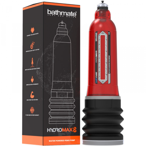 Pompa Penis - Hidropompa Penis Bathmate Hydromax 8 Red