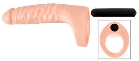 Inel Penis Cu Dildo Double Fucker + Vibration Realistixxx [5]