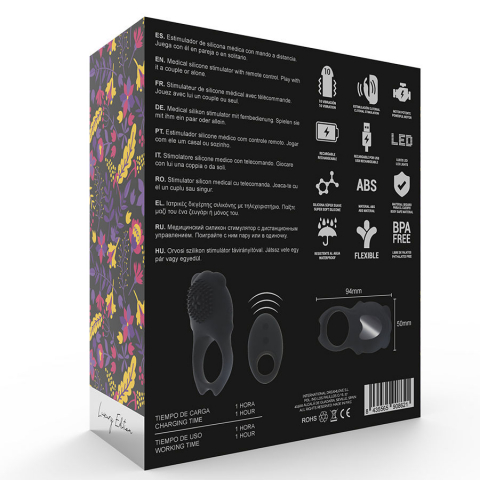 Inel Penis Vibrator MIA Colosseo cock ring remote control black [3]