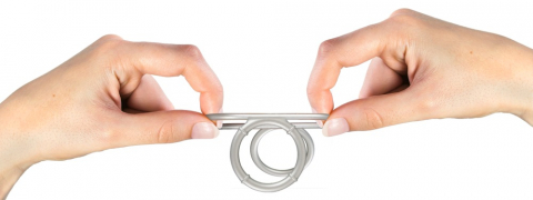 Inel Penis Testicule Barbati You2Toys Metallic Silicone Triple Cock and Ball Ring [4]