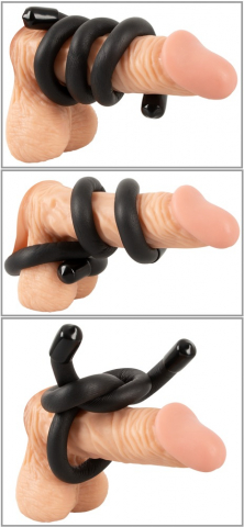 Inel vibrator - Inel Vibrator Penis Barbati Bad Kitty Bendable Cock & Ball Ring