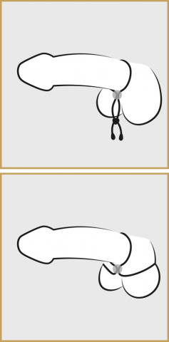 Inel Vibrator Penis Testicule Barbati Bad Kitty Cock & Ball Loop [3]