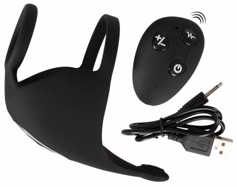 Inel Vibrator Penis Testicule Barbati Rebel Cock Ring with RC Ball Massager [10]