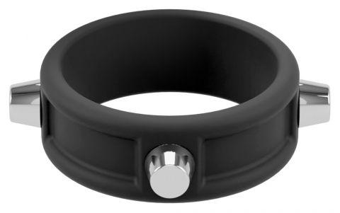 Inel Vibrator Penis Testicule Rebel Cock Ring with Studs [3]
