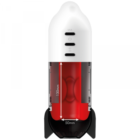 Masturbator Vibratie Jamyjob Rocket masturbator soft compression tech and vibration [8]