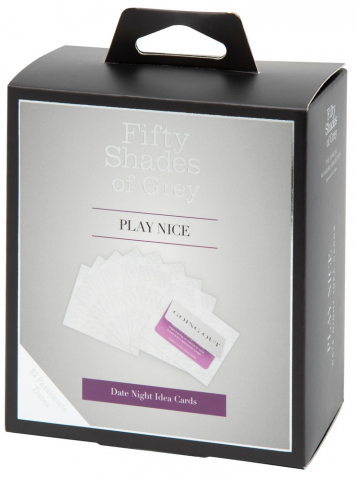 Jocuri Erotice Cupluri - Joc Erotic Cuplu Fifty Shades of Grey Play Nice Date Night Idea Cards