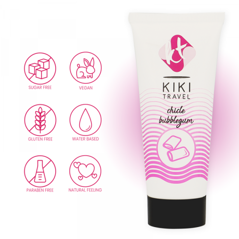 Lubrifiant Baza Apa KIKI TRAVEL Bubblegum lubricant 50 ml [2]