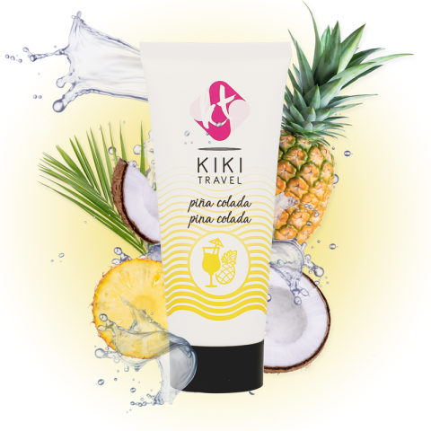 Lubrifianti - Lubrifiant Baza Apa KIKI TRAVEL Pina colada lubricant 50 ml