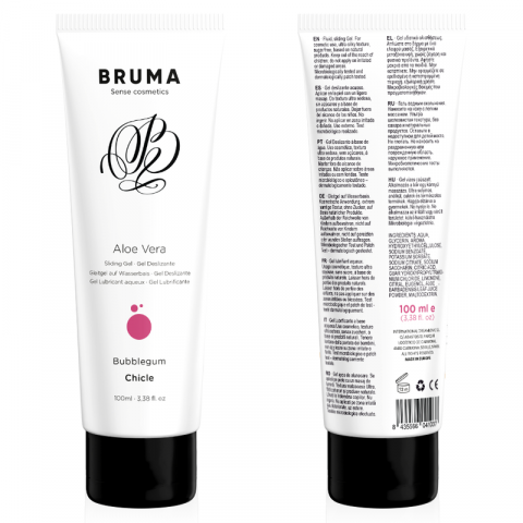 Lubrifiant Bruma Aloe vera sliding gel bubblegum flavor 100 ml [5]