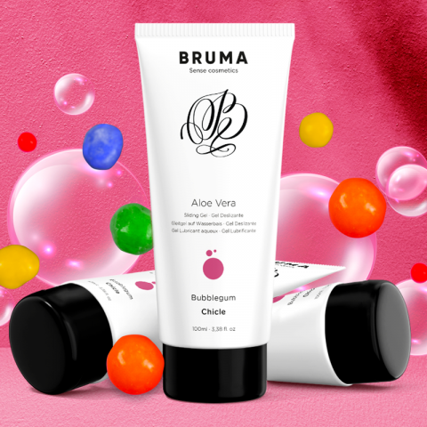Lubrifiant Bruma Aloe vera sliding gel bubblegum flavor 100 ml [3]