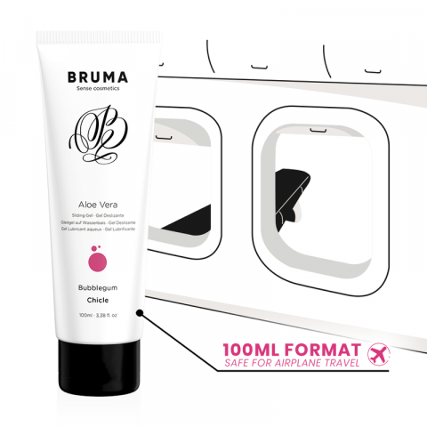 Lubrifiant Bruma Aloe vera sliding gel bubblegum flavor 100 ml [1]