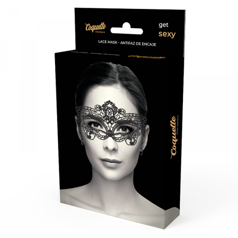 Masca Coquette Chic Desire Fine Black Lace Mask [2]