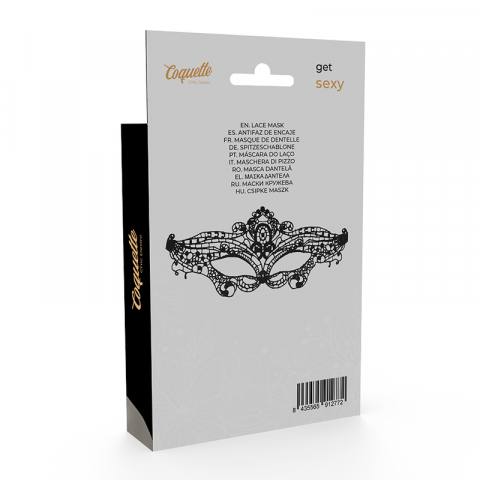 Masca Coquette Chic Desire Fine Black Lace Mask [3]