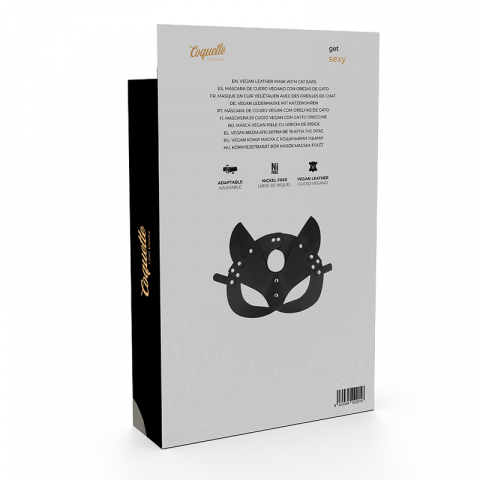 Masca Coquette Chic Desire Vegan Leather Mask With Cat Ears [1]