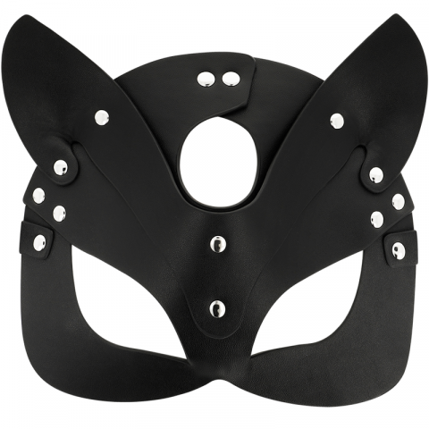 Masca Coquette Chic Desire Vegan Leather Mask With Cat Ears [5]