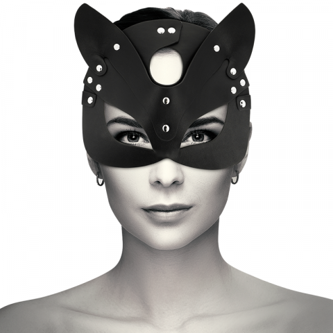 Masca Coquette Chic Desire Vegan Leather Mask With Cat Ears [3]