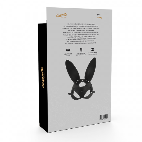 Masca Coquette Chic Desire Vegan Leather Mask With Rabbit Ears [1]